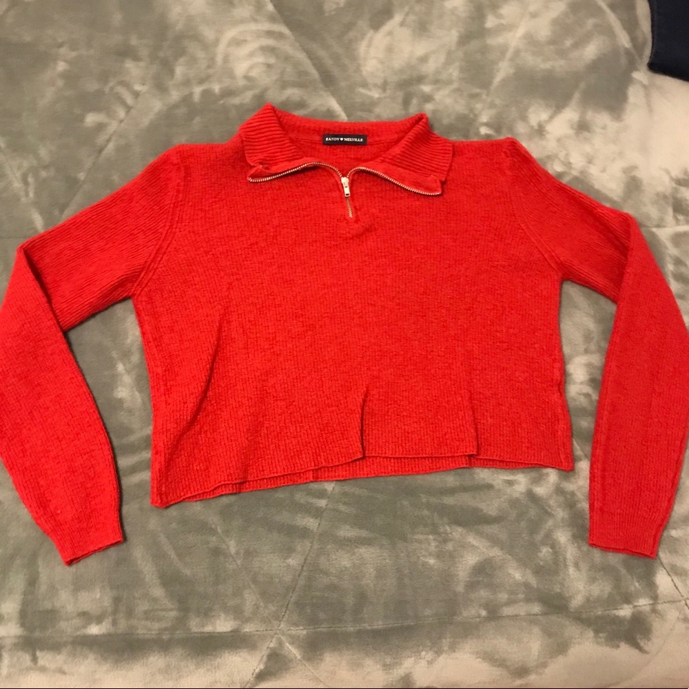 Brandy Melville cropped red sweater